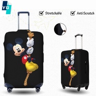 【In Stock】Funny Disney Mickey Minnie Washable Travel Luggage Cover Funny Cartoon Suitcase Protector 