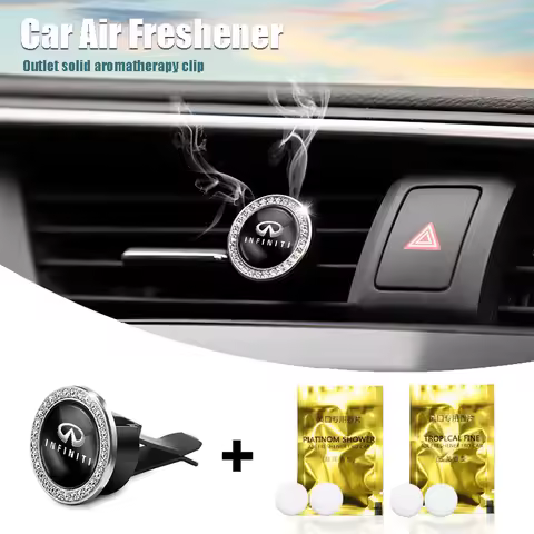 1Pcs Air Outlet Aromatherapy Clip Car Solid Perfume Freshener For Infiniti Q50 Q50L Q60 Q70L QX30 QX