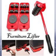 Furniture Mover Lifter 4 Wheeled Mover Roller + Wheel Bar Furniture Transport Lifter