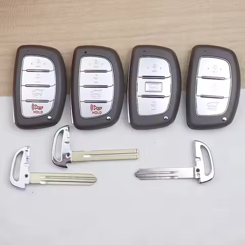 3/4 Button Car Key Housing Key Case Shell for Hyundai Sonata Fe Creta Ix45 I10 I30 I40 IX25 IX35 Tuc
