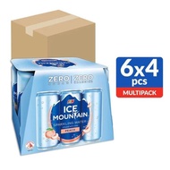 【mfoods】【F&N】Ice Mountain Sparkling Can Water - Peach 325ml x 24 cans 【LOCAL SG DELIVERY】