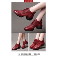 Square Dance Women's Shoes Soft-Soled Summer Dance Shoes Female Adult Jazz Dance Shoes Sailor Dance Genuine Leather Dance Shoes