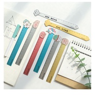 Variety Metal Ruler Shape Aluminum Ruler Cherry Blossom Bunny Cow Cloud Umbrella Strawberry Metal Ru