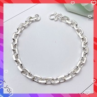 SilverWholesale #N130 Pure Silver 990 Sauh Bracelet For Men - Gelang Sauh Perak 990 Untuk Lelaki (10