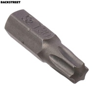 BACKSTREET 1pc Torx Bits, S2 Alloy Steel T6-T40 Screw Driver Bit, 1/4 Inch Hex Shank 25mm Length 6 P