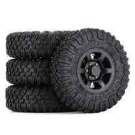Diskon 4Pcs 1.55 Inch Tyres Plastic 1.55 Beadlock RimRubber Tire