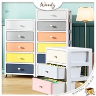 【Woody】3 / 5 Layer Almari Baju Baby Plastic Cupboard Storage Box Rak Baju Organizer Kabinet