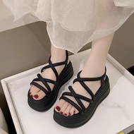Sandal Đế Cao 6cm Siêu Nhẹ quai da lᴏại 1 Mẫu Mới Dành Cho Nữ Jery store