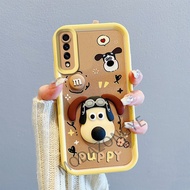 For Samsung Galaxy A50 Casing Luxury Silicone Shockproof GalaxyA50 A50S Case 3D Stereo Doll Cartoon Colorful Edge Soft Phone Case Dog