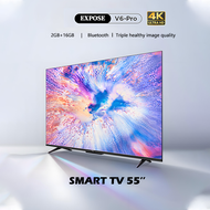 EXPOSE Pro ทีวี 85 นิ้ว 4K UHD Mini QLED Google TV BlueTooth MOMOMAX&Netflix&YouTube WiFi 6 รับประกั