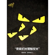 Funny Funny Little Devil Monster Eyes Unique Creative Electric Motorcycle Car Reflective Warning Sti