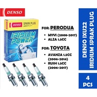 【100% ORIGINAL】DENSO Iridium Power IXU22 Spark Plug For Perodua Myvi Lagi Best / Alza / Toyota Avanz