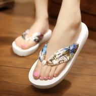 Women Flat Heel Silk and Satins Flip-flops Ins Hot Korean Fashion Casual All Match Antiskid Shoes Sl