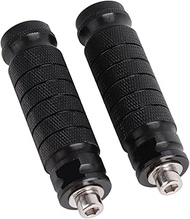 1 Pair Bike Pegs, M8 Mini Bike Foot Pegs, Universal Motorcycle Passenger Foot Pegs with Non Slip Tex