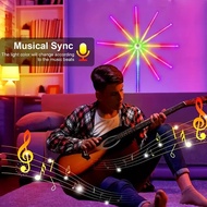 30-LED Colorful Fireworks Light Strip, 5V Colorful LED Music Flowing Light, Running Light, Explosion