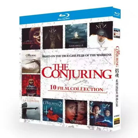 The Conjuring film series consists of a collection of 10 films Blu-ray Disc DVD