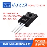 10PCS TO-220F 30N50/28N50/25N50/20N50/18N50/16N50/13N50/11N50/9N50/5N50/2N50 MOSFET Inline Tube