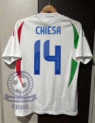 New!!! เสื้อฟุตบอลทีมชาติ อิตาลี Away ชุดเยือน ยูโร 2024 [ PLAYER ] เกรดนักเตะ สีขาว พร้อมชื่อเบอร์นักเตะครบทุกคน สกรีน หน้า-หลัง กล้ารับประกันคุณภาพสินค้า