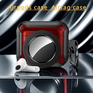 2 in 1 Airtag Wireless Bluetooth Earphone Case For Airpods Pro Armor Camera 3D Headphone Charging Bo