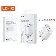 LDNIO Dual Fast Charger Set With Iphone Cable (35W)
