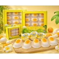(12 Pieces) Onsen Egg Pudding Boiled Shaved Jelly 1 Box 12 Pieces Strawberry Flavor Flowing