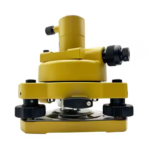Grey Yellow Tribrach & Adapter with Optical Plummet, For Topcon Land Surveying Equipment Accessories