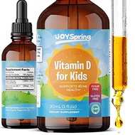 [PRE-ORDER] Kids Vitamin D Drops - Vitamin D for Kids - Tasty Childrens Vitamin D3 K2 Drops - Kids Immune Support &amp; Bone Health - 1,000 IU Toddler Growth Formula - Peppermint Flavor (ETA: 2022-08-01)