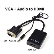 [HCM]cáp chuyển đổi VGA sang HDMI Có Audio - Hàng chất lượng - VGA TO HDMI