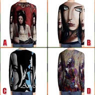 Amy Lee Evanscene Fullprint Long Sleeve T-Shirt Unisex T-Shirt Polyester Material Jersey Dryfit New