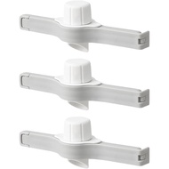 Food Bag Sealing Clips with Pour Spout Nozzle 3-Pack Fresh Closure Clips for Kitchen Storage 5.39X2.