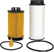 XYZIL Oil Filter Fuel Filter Kit QC000001 ML239124 Compatible with Mitsubishi Fuso Canter 2012-17 Mi
