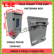 LSE OUTDOOR POLE MOUNT TYPE KWH METERING BOX - 1 PHASE 240VAC- 338WX510HX236D(MM)