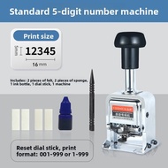 Lightweight Automatic 5-Digit Number Machine Metal Stamp for Clothing Serial Number Engraver Busines