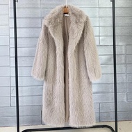 New store opening 50% discount for only three days2024 Womens Fur Coat Jacket Long Fox Fur Coat Coll