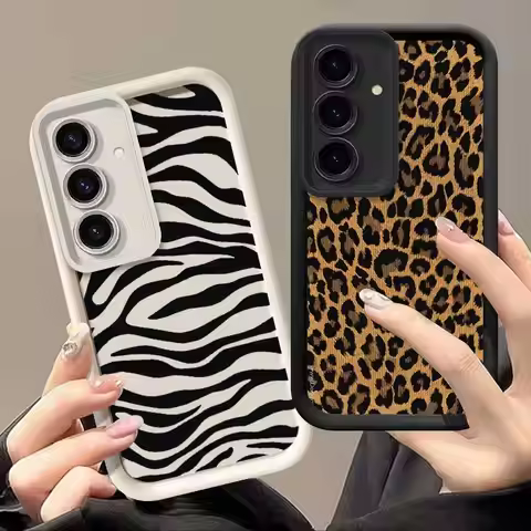 S24 Leopard Elegance Sky Eye Ladder Phone Case For Samsung Galaxy S30 S23 S23FE S22 S22Plus S21PRO S