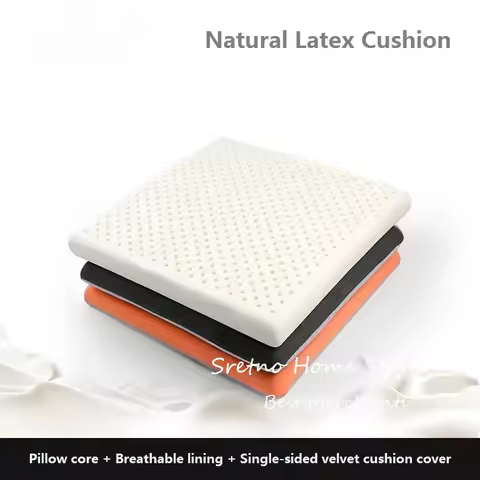 Thailand Natural Latex Cushion Relieve Sore Buttocks Floor Cushions Car Seat Cushions Office Chair C