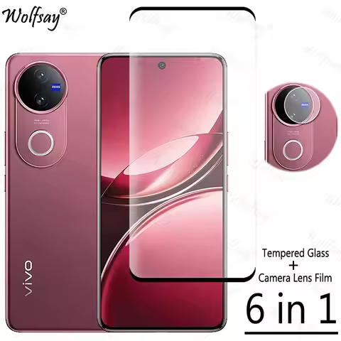 Full Cover Tempered Glass For Vivo V50 Screen Protector For Vivo V50 V 50 5G Camera Lens Film Glass