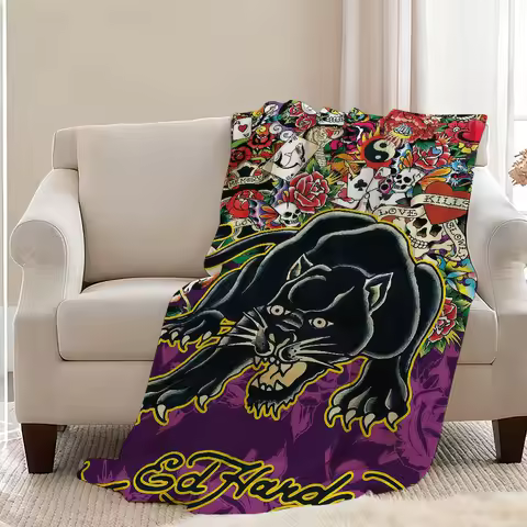 Blanket Throw Super Luxury E-EdS-ES Cosy Plush Living Room Sofa H-HardyS-ES Couch Childish Birthday 