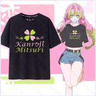 PS2 Demon Slayer - Kanroji Mitsuri Iguro Obanai Cosplay Cloth T-Shirt
