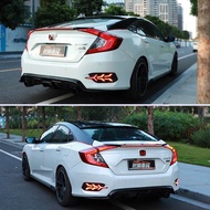Honda Civic FC rear spoiler with sequential signal braking and driving light