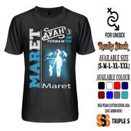 BEST DAD'S T-SHIRT MARCH 3 FATHER-SON DESIGN SCREEN PRINTING WHITEbiru