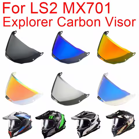 MX701 Visor for LS2 MX701 EXPLORER Motorcycle Helmet Shield Motocross Rally Off-road Moto Casco Lens