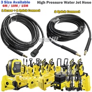 Ready Stock Karcher High Pressure Washer Hose 6M 10M 15M Water Jet Pipe Replacement Fit K1 K2 K2.050