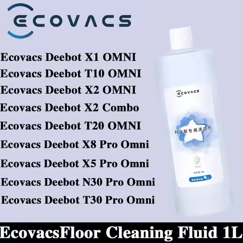 Original Cleaning Fluid For ECOVACS Deebot T10 OMNI/T10 TURBO/X1 OMNI/X1 TURBO/T20/T30 Pro OMNI/X5 P