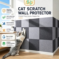 LDECO Adhesive Cat Scratch Protector Mat for Couch Furniture | DIY Indoor Cat Claw Deterrent Pad for