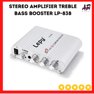 Lepy HiFi Stereo Amplifier Treble Bass Booster - LP-838 / / Ampli Mini Stereo / Alat Pengganti Speak