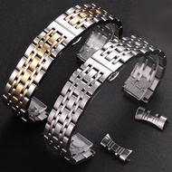 Solid Stainless Steel Watch Strap for Citizen 18mm 20mm 22mm Bracelet for Tissot Flat Curved End Wristband Replacement Strap