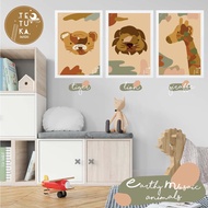 Mosaic Animals Print size a3 (40 x 30cm)
