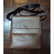 JOHN LANGFORD OF LONDON sling leather bag (100% original)
