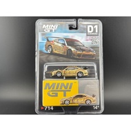 Genuine MiniGT Nissan S15 SILVIA Top Secret D1GP 714 car model 1:64 scale Miniature Car Diecast